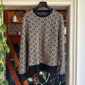 Todd Snyder Holiday Geo Crewneck -- 100% Lambs Wool